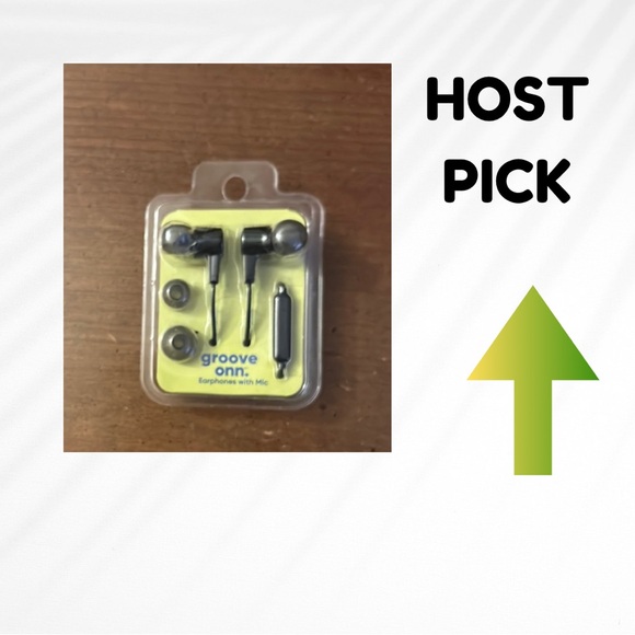 Groove Onn Black Earphones with Mic - Picture 5 of 5